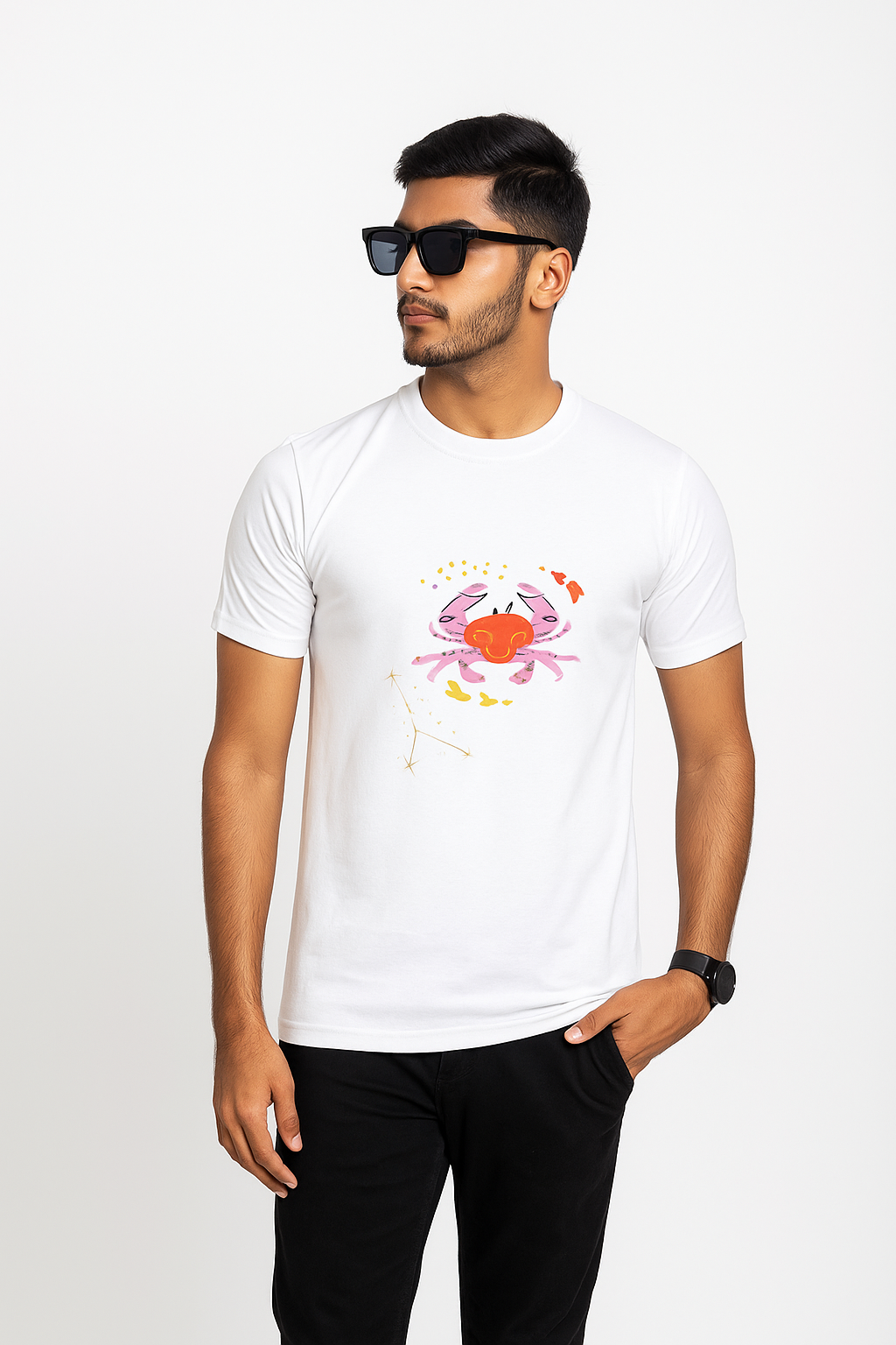 Unisex Cancer: Embrace the Cosmic Tides Cotton Tee
