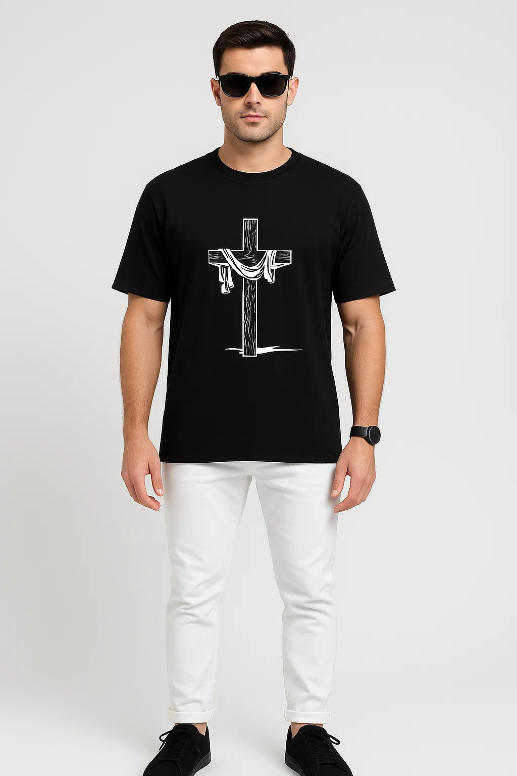Men's The Redeemer Cross Cotton T-Shirt