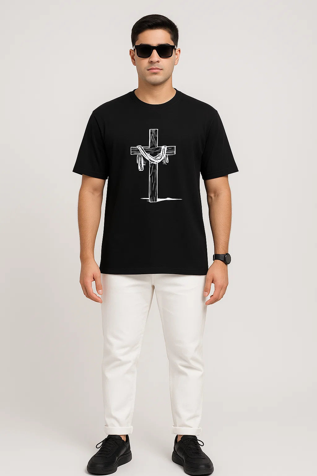 Men's The Redeemer Cross Cotton T-Shirt