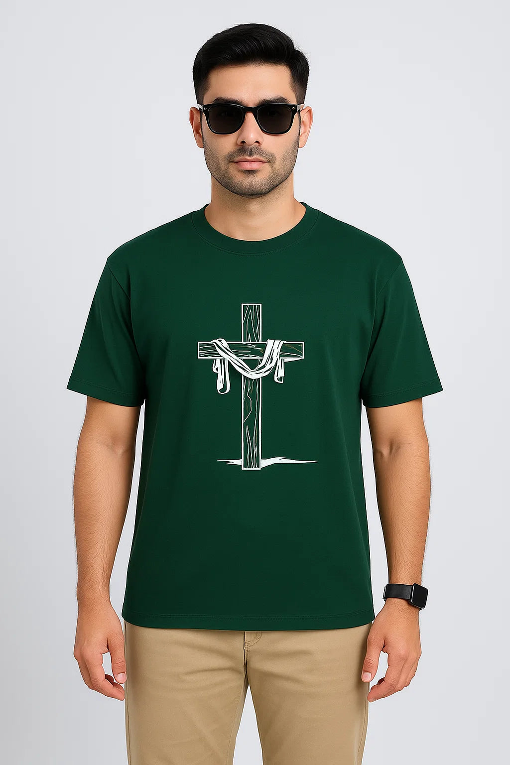 Men's The Redeemer Cross Cotton T-Shirt