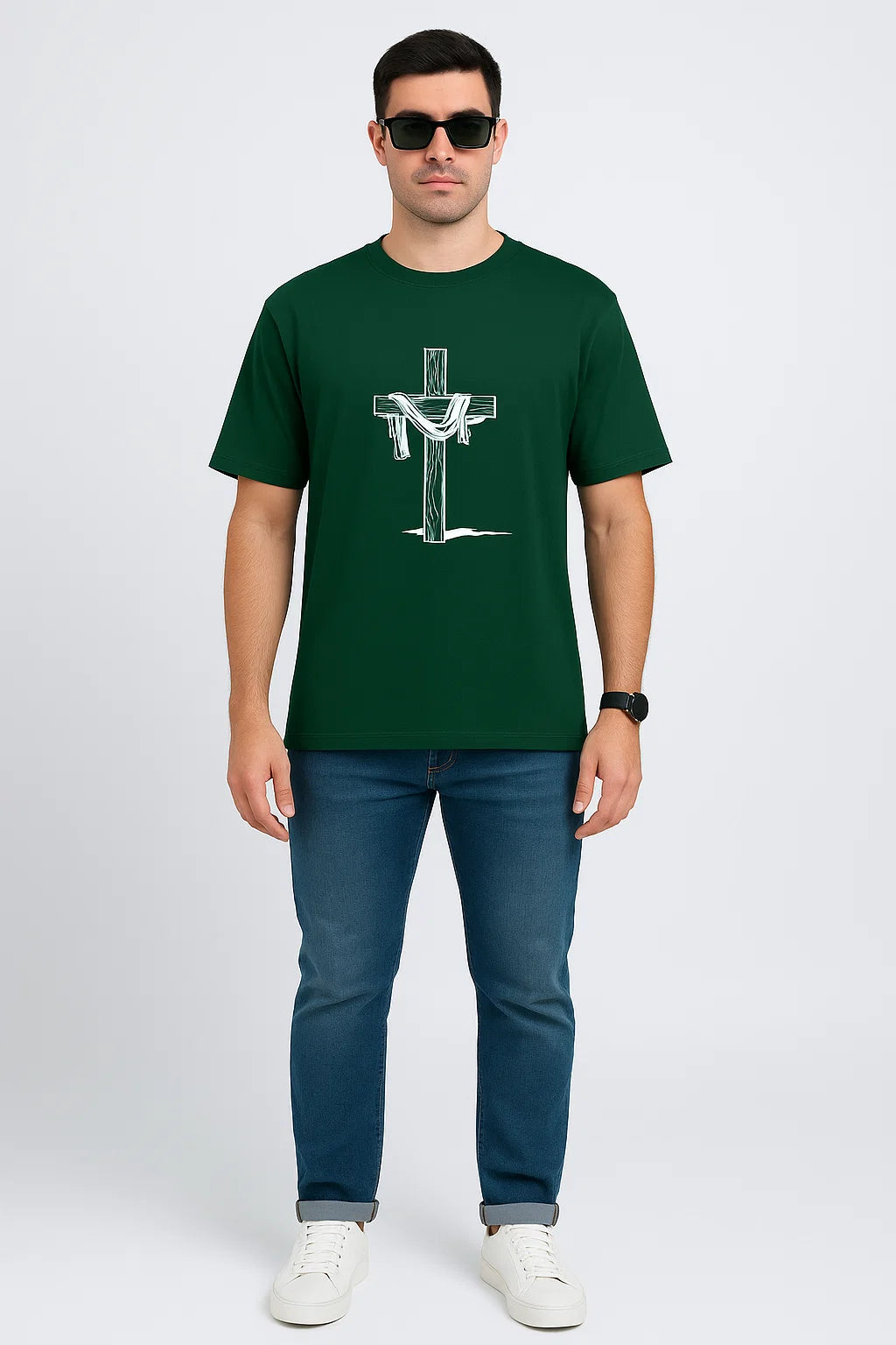 Men's The Redeemer Cross Cotton T-Shirt