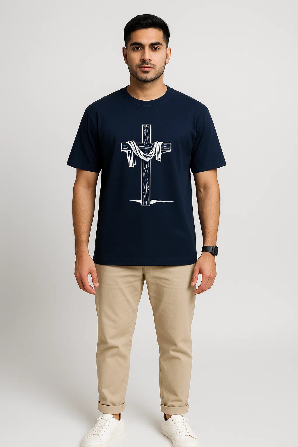 Men's The Redeemer Cross Cotton T-Shirt
