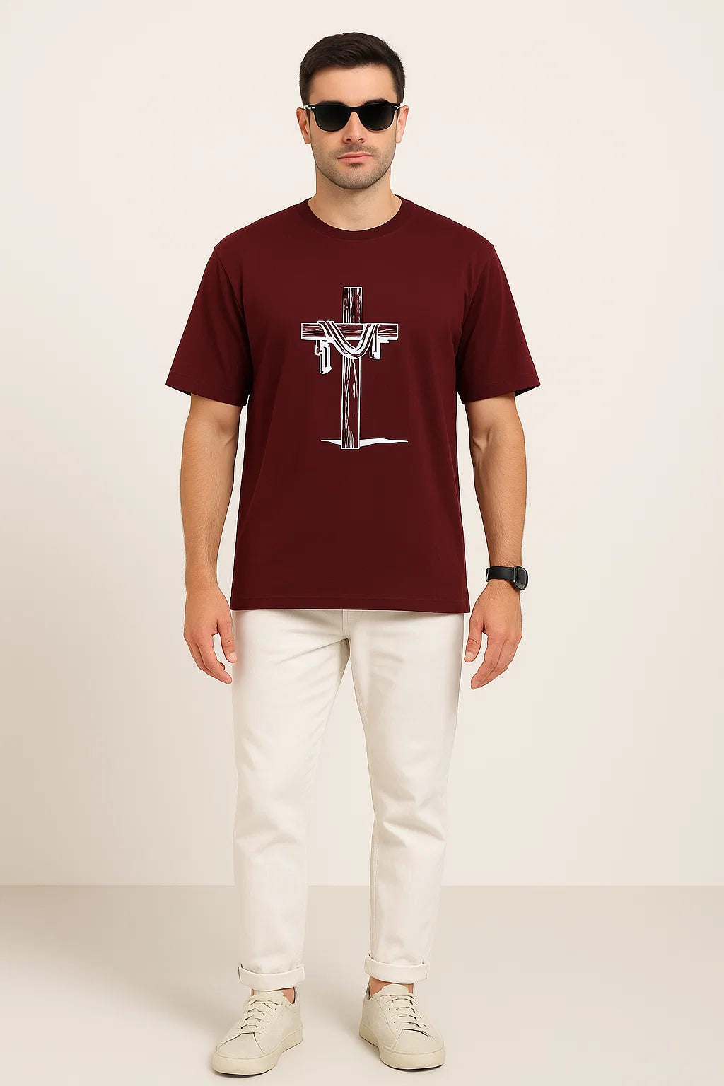 Men's The Redeemer Cross Cotton T-Shirt