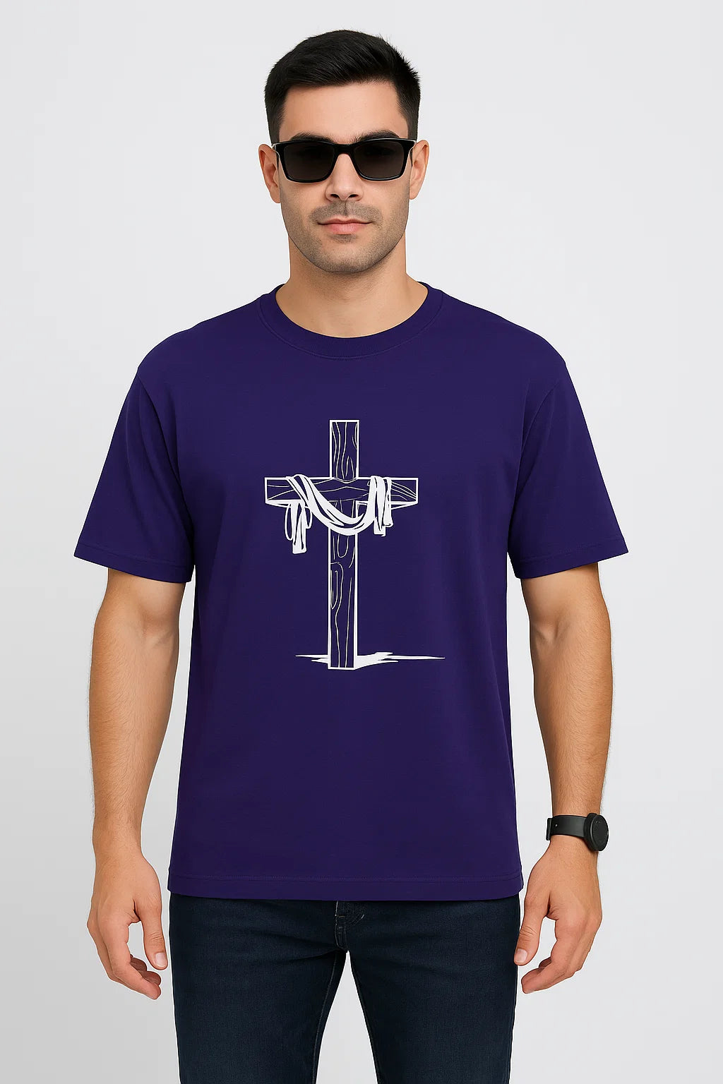 Men's The Redeemer Cross Cotton T-Shirt