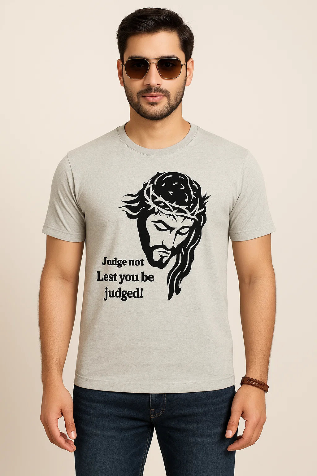 Men's Judge Not - Jesus Christ Cotton T-Shirt