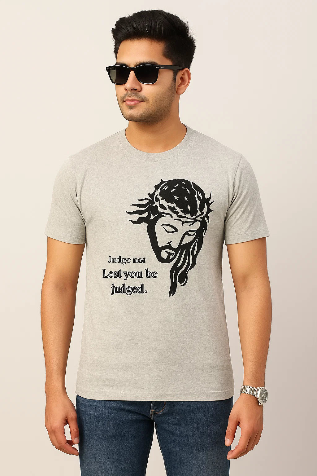 Men's Judge Not - Jesus Christ Cotton T-Shirt