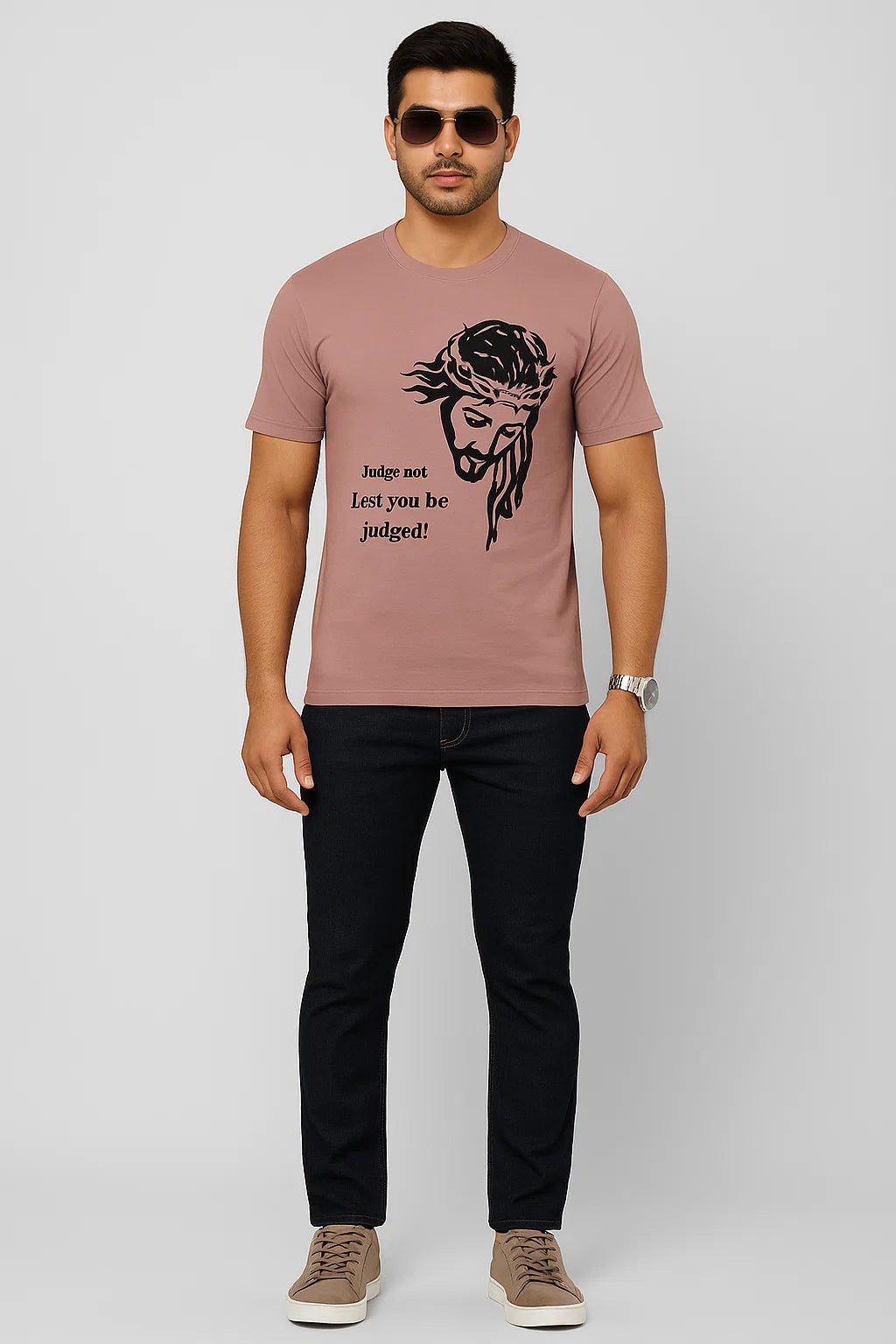 Men's Judge Not - Jesus Christ Cotton T-Shirt