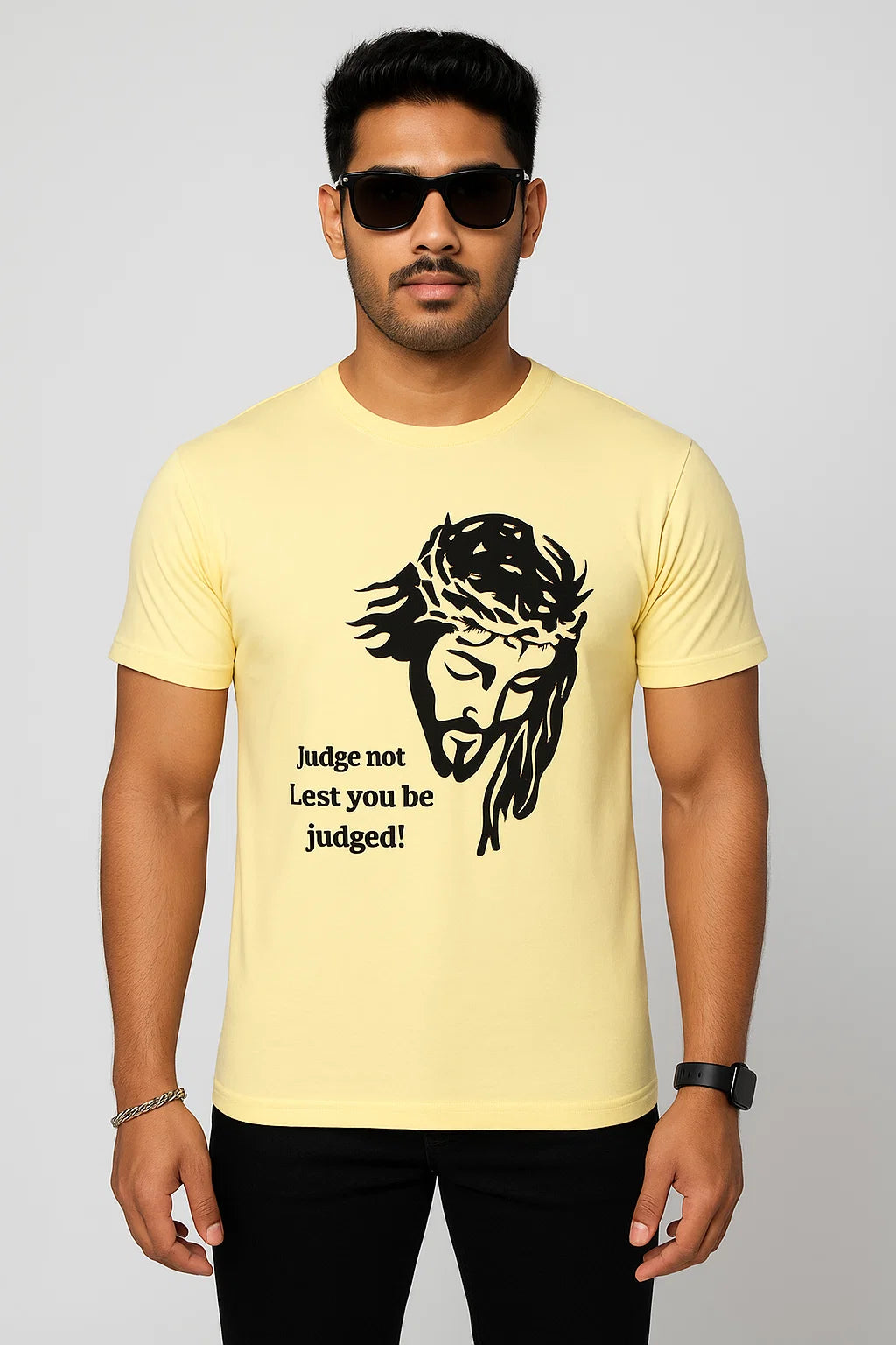 Men's Judge Not - Jesus Christ Cotton T-Shirt