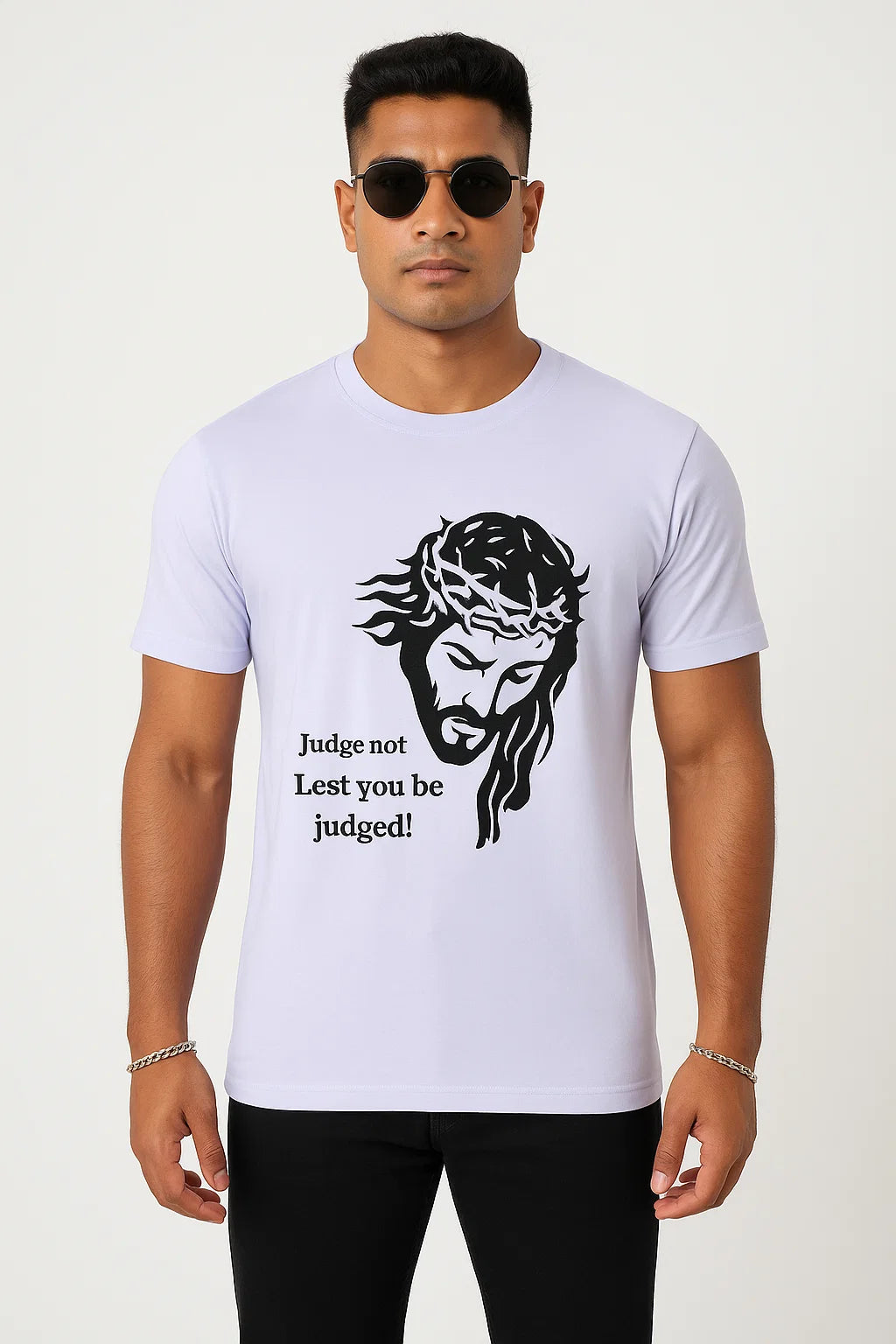 Men's Judge Not - Jesus Christ Cotton T-Shirt
