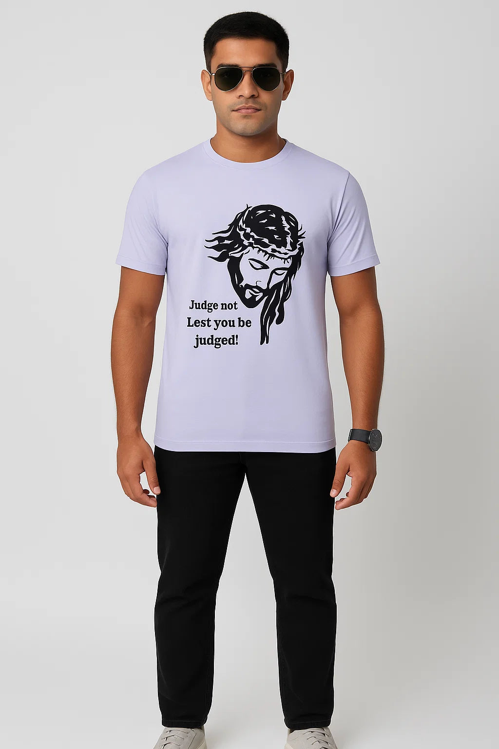 Men's Judge Not - Jesus Christ Cotton T-Shirt