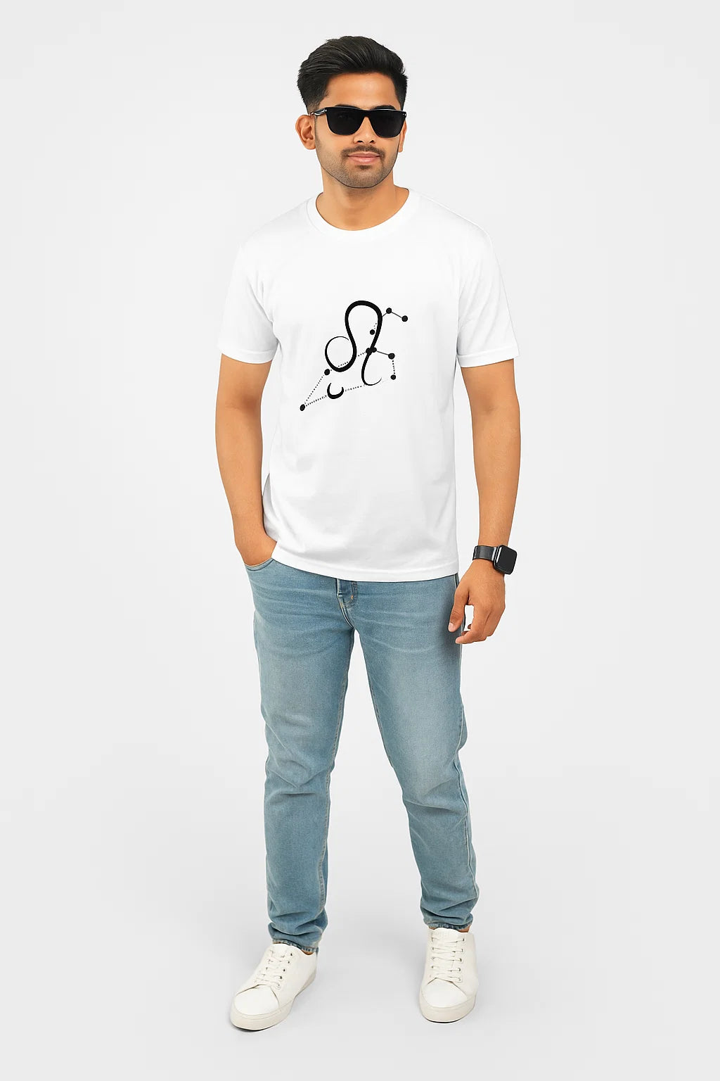 Unisex Leo: Wear the Crown of the Cosmos Cotton Tee