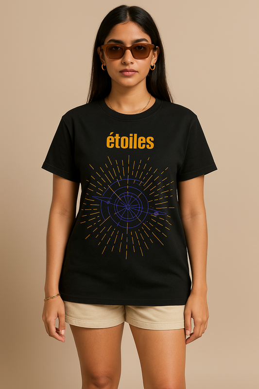 Unisex Étoiles Cosmic Glow Graphic T-Shirt