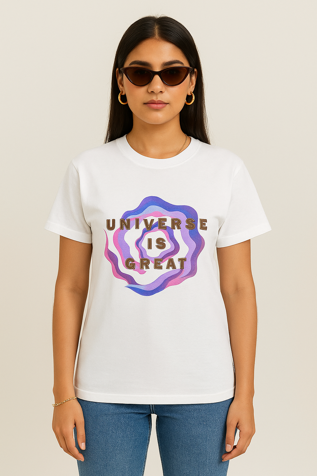 Unisex Universe is Great Pure Cotton Tee