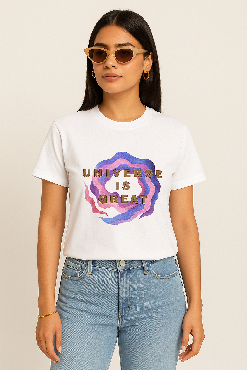 Unisex Universe is Great Pure Cotton Tee