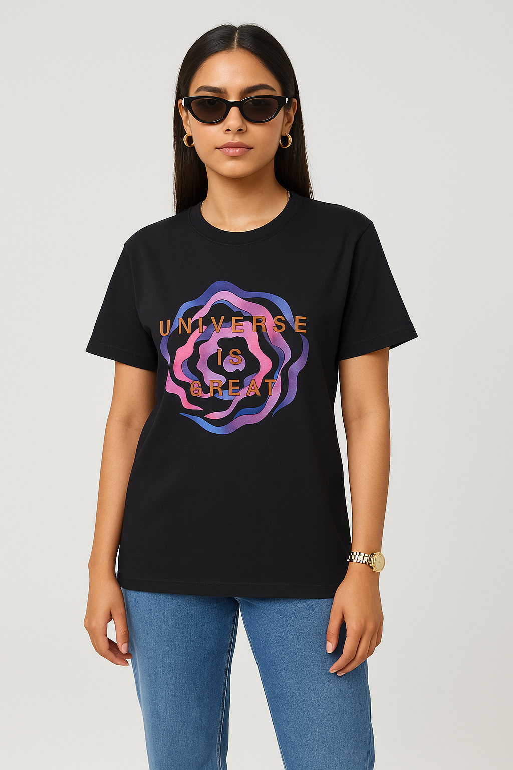 Unisex Universe is Great Pure Cotton Tee