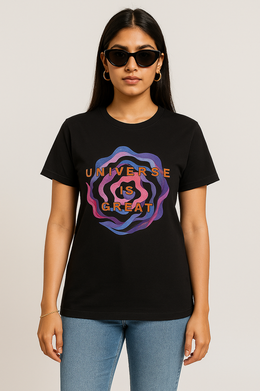 Unisex Universe is Great Pure Cotton Tee