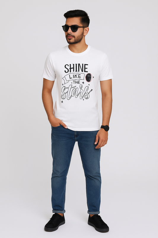 Unisex Shine Like the Stars Pure Cotton T-shirt