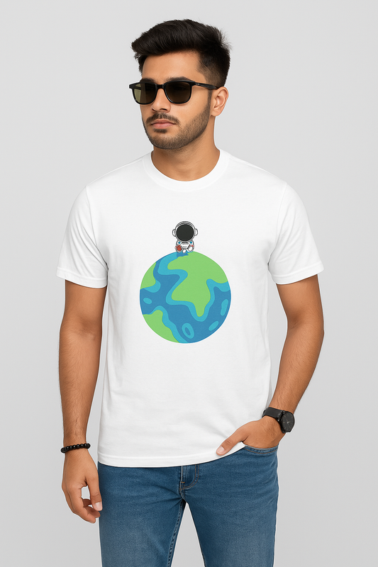 Unisex Astronaut on Earth Pure Cotton Tee
