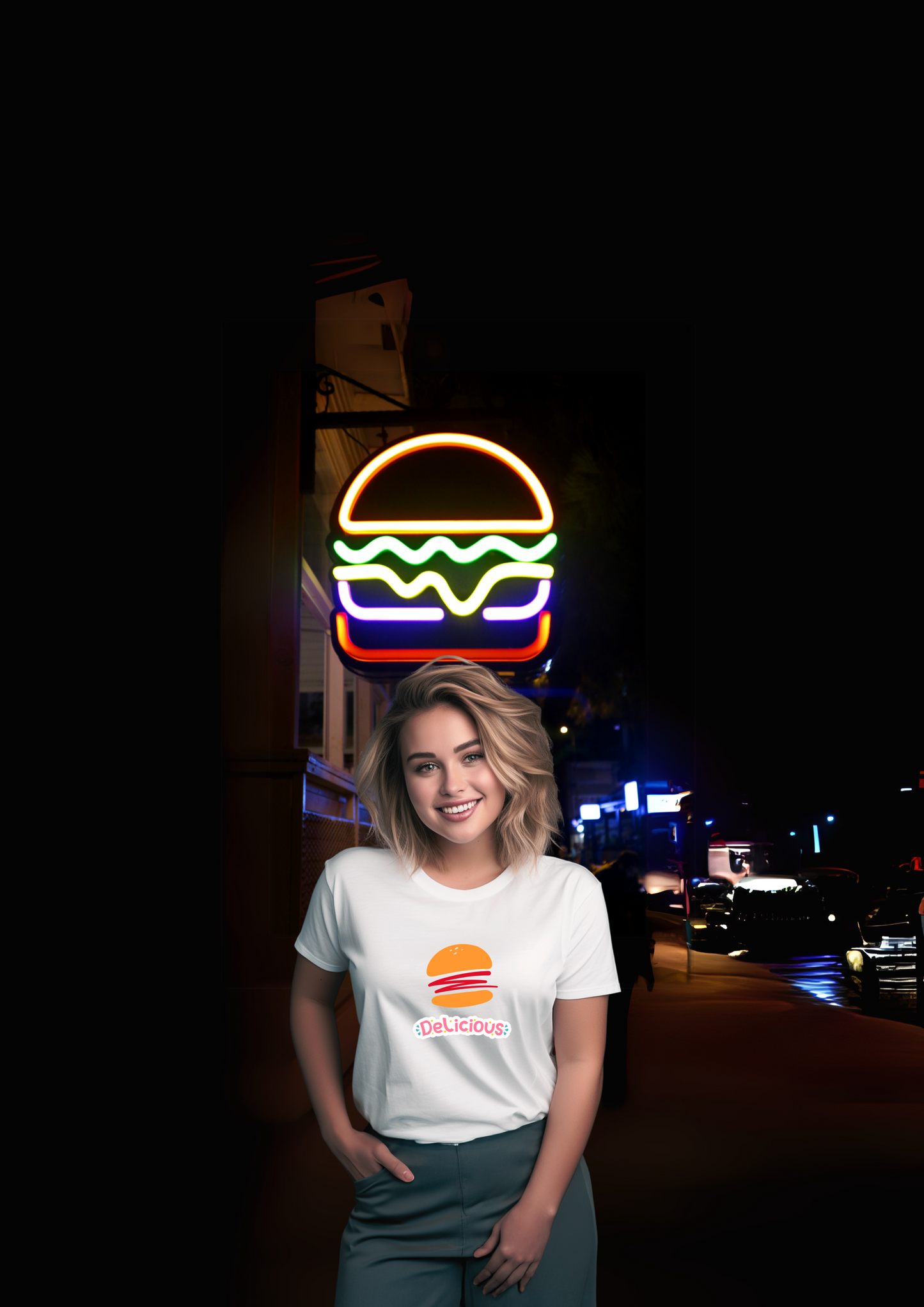 🍔 Delicious Burger Unisex T-Shirt
